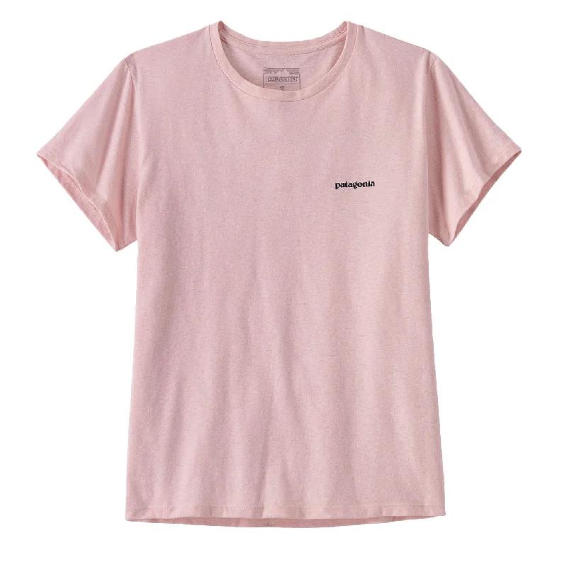 Patagonia Womens P-6 Logo Responsibili Tee P-6 Outline: Whisker Pink Refined Women's 