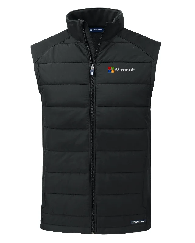 Cutter & Buck Evoke Hybrid Eco Softshell Recycled Full Zip Vest Australian Beach