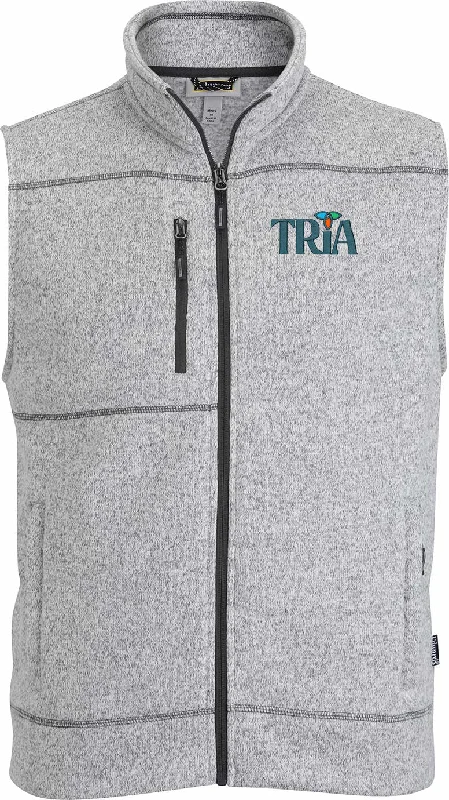 Edwards Mens Sweater Knit Fleece Vest Sustainable Organic