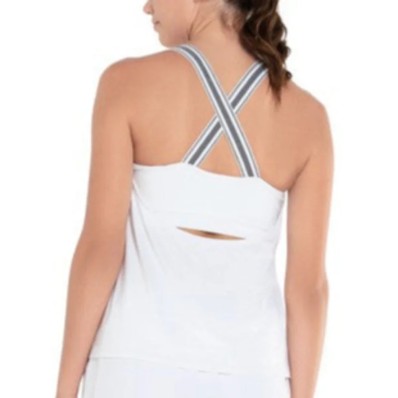 Lucky In Love/K-Swiss Bralette Tank - White