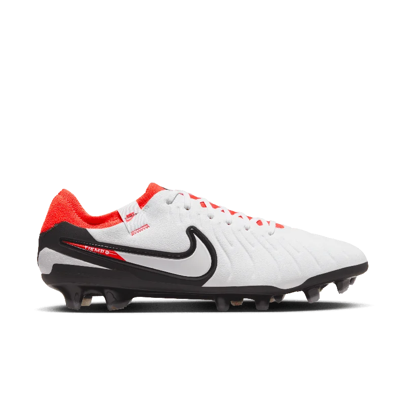 Nike Tiempo Legend 10 Pro FG-White/BK-Crimson Earthy Women's Hemp - based