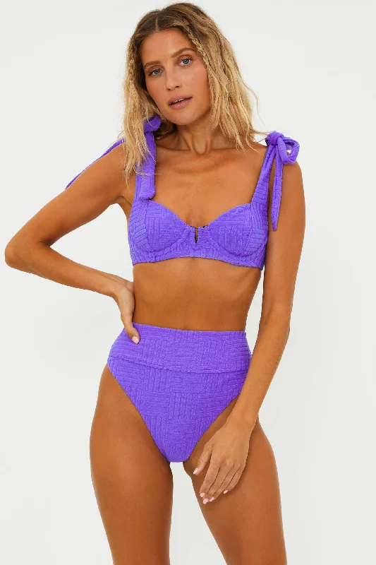 Blair Top Ultra Violet Terry Sleek Women's 