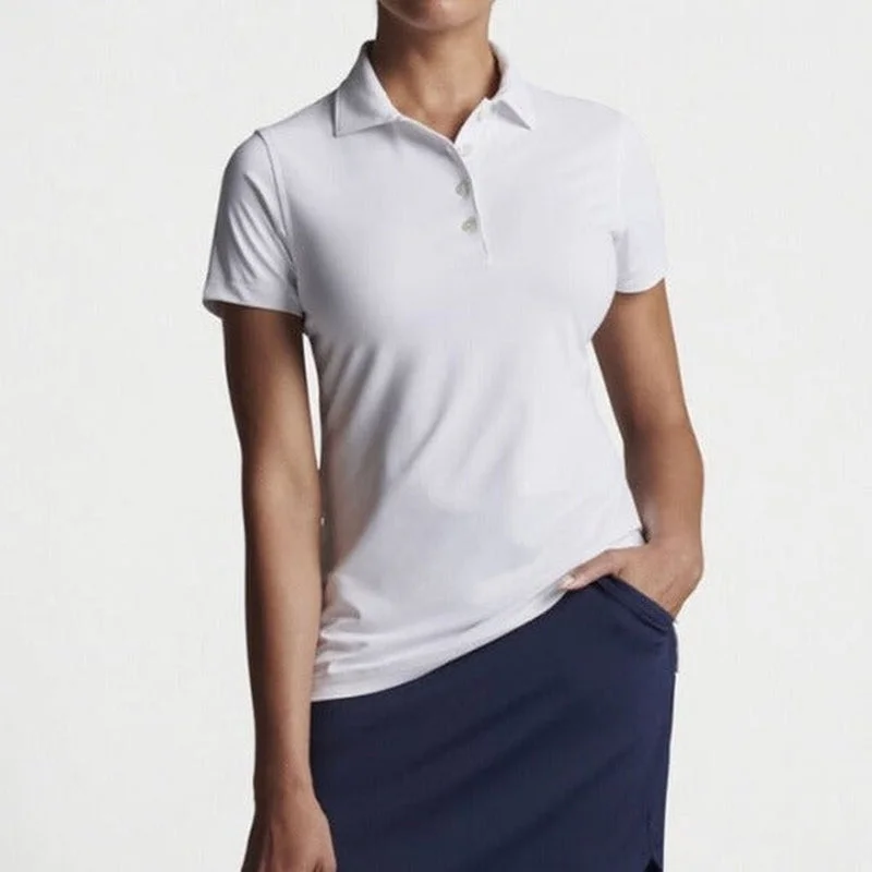 Peter Millar Essential S/S Polo - White Streetwear Style for 