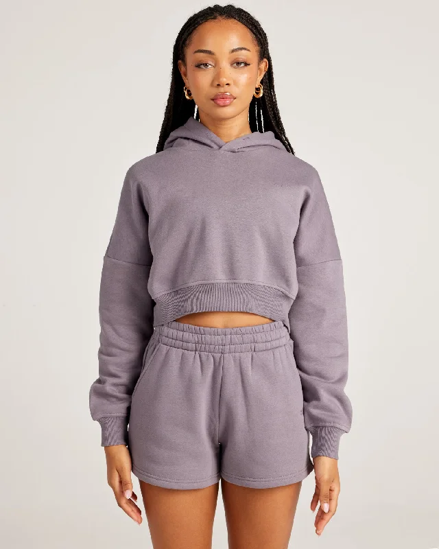 Omni Cropped Hoodie - Haze Bohemian Women's Free