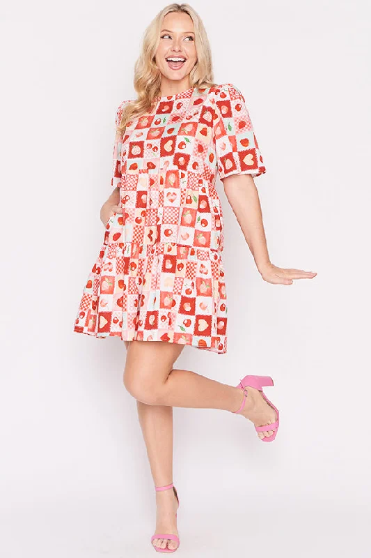 Isadora Cherry Pop Dress Cool Women's Distressed