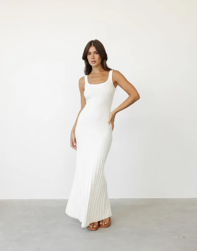 Marzia Maxi Dress (Cream) Street