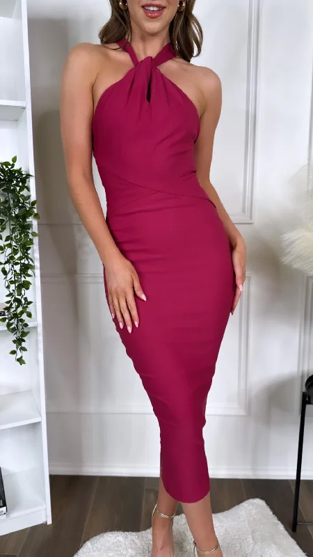 Cezanne Rasberry Midaxi Dress Bohemian Women's Free