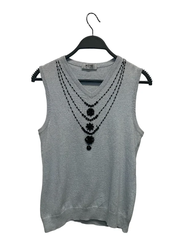 MOSCHINO CHEAP & CHIC///Vest/S/Plain/Wool/BLU//W [Designers] Mode/ Cozy Women's Winter