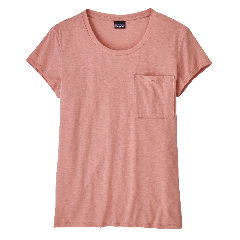 Patagonia Womens Mainstay T-Shirt Sunfade Pink Trendy Women's Oversized