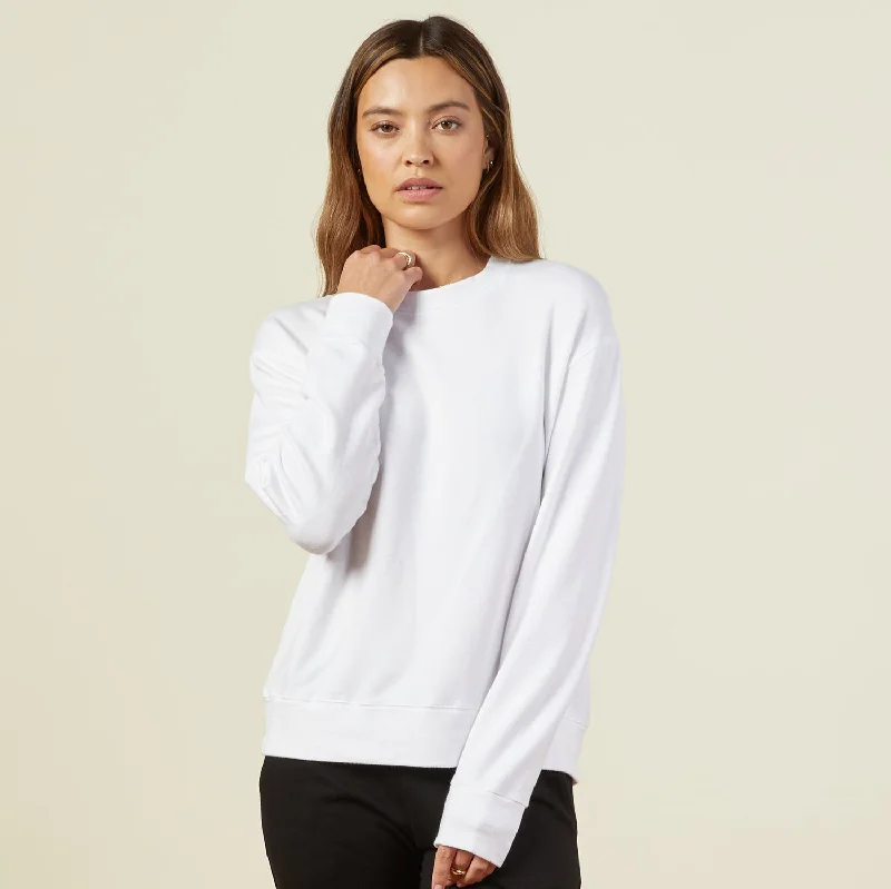 Supersoft Fleece Boyfriend Sweatshirt Traditional Women's Wool
