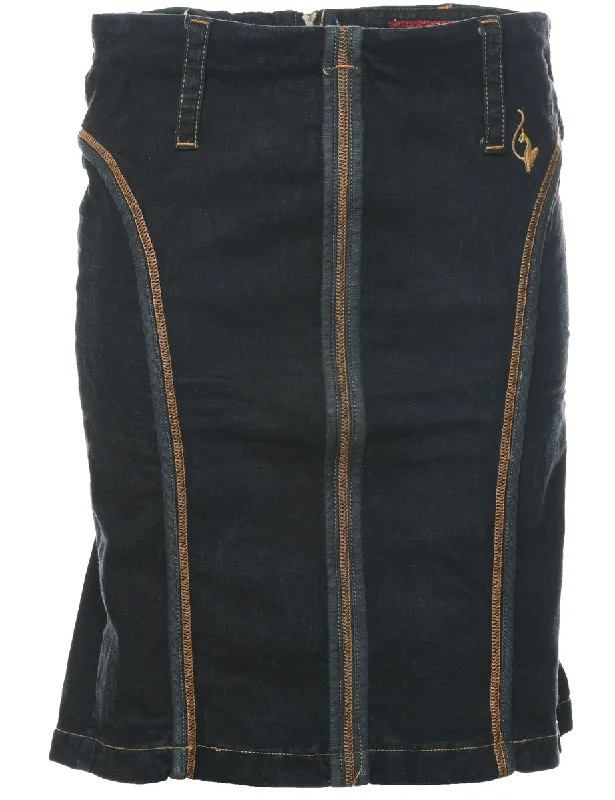 Body-con Denim Skirt - M Cozy Women's Winter