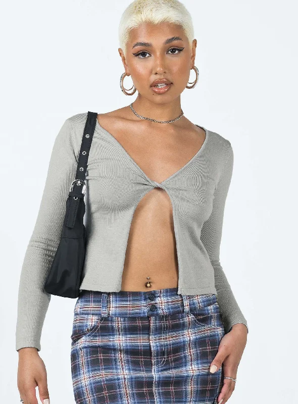 Dandi Cardigan Grey Bold Women's Animal Print