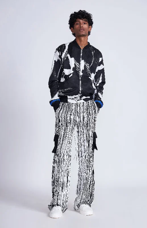 Tazaki Bomber Jacket Dapper Women's Bow - adorned