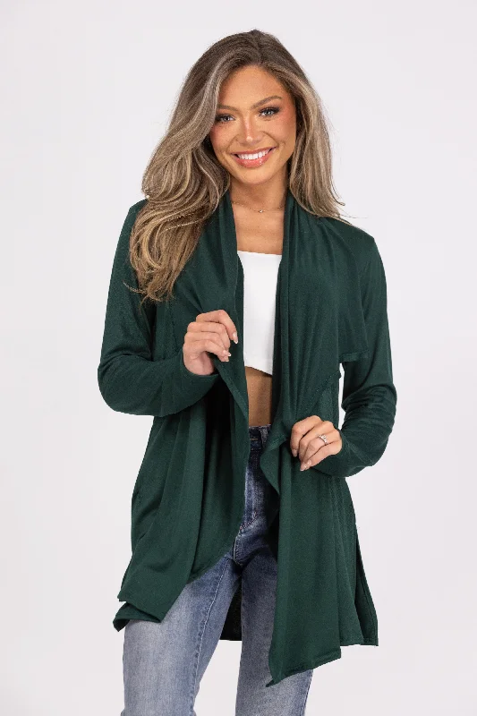 Perfect For Me Women's Open Front Asymmetrical Hem Cardigan