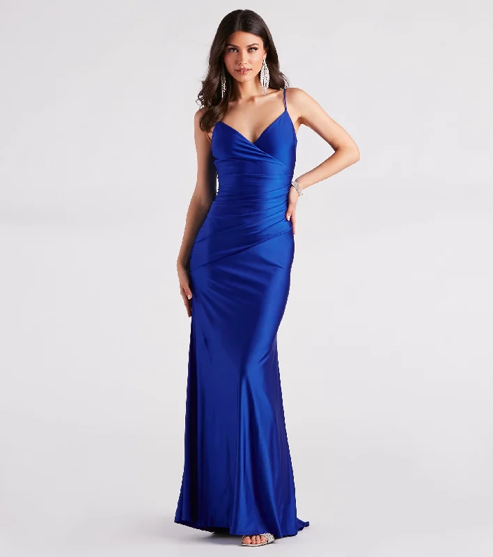 Aubree Formal Satin Mermaid Dress