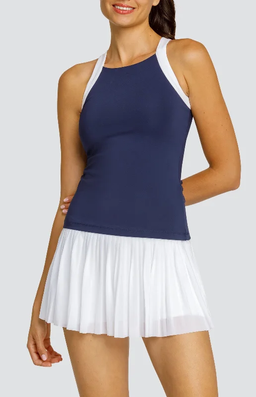 Zoraya Tank - Navy Blue Elegant Women's 