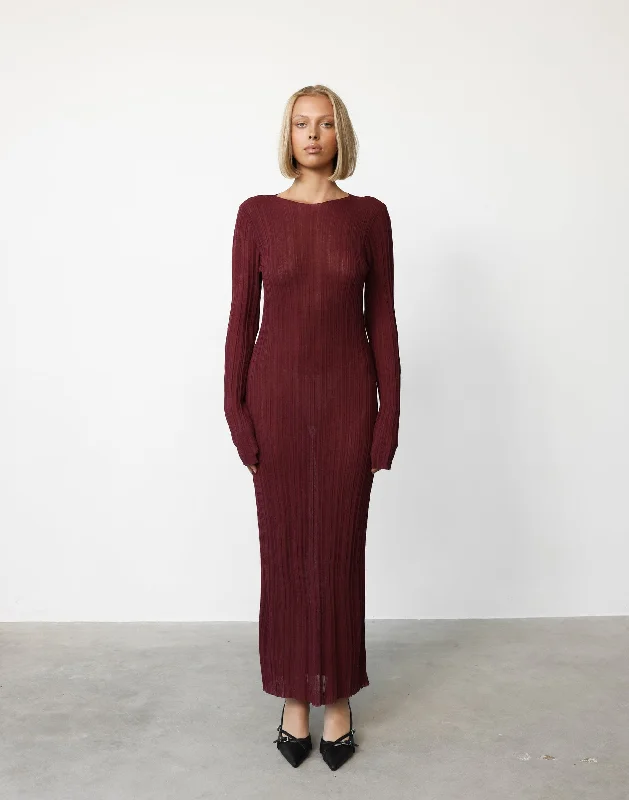 Prophecy Maxi (Burgundy) - By Lioness Cashmere