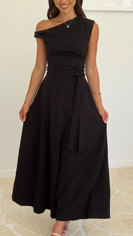 Gemma Maxi Dress - Black Practical Women's Multi - 