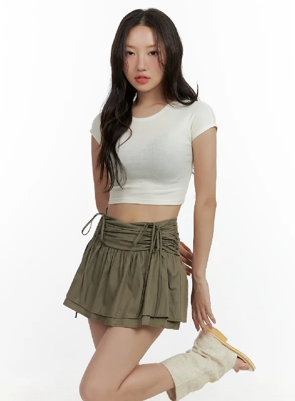 Basic Cotton Crop Top CL410 Relaxed Women's Beachy
