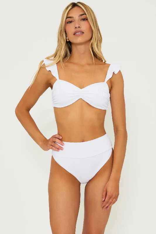 Poppy Top White Refined Women's Velvet