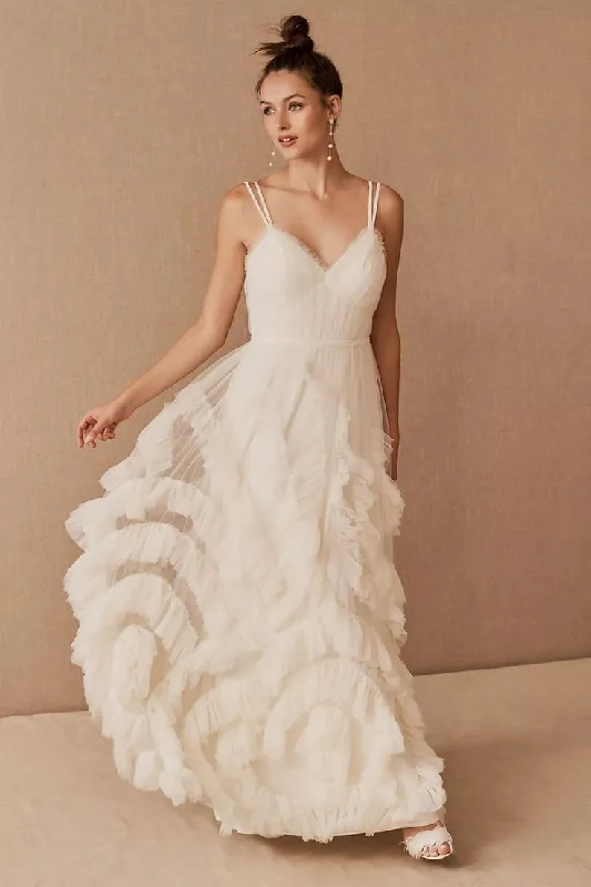 BHLDN Marchesa Notte Greer Gown Earthy Women's Hemp - based