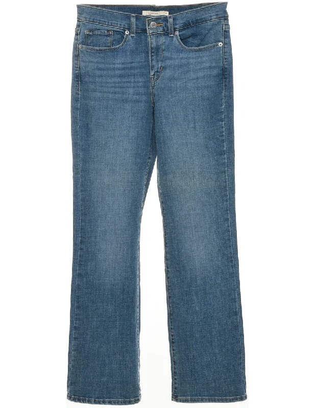 Boot Cut Levi's Jeans - W28 L30 Classic Women's Pin - striped