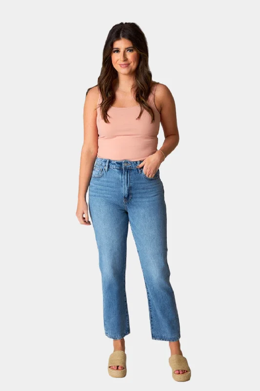 Tracey Classic Straight Jean - Medium Wash