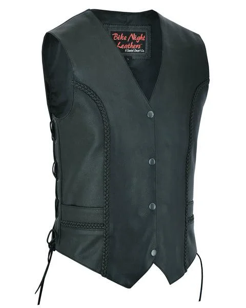 Miles Queen Ladies Biker Vest Stylish Women's Neon