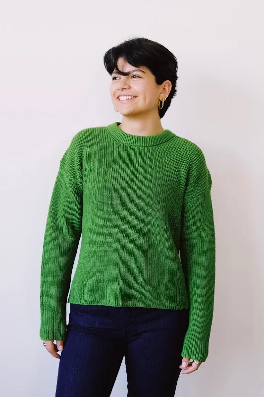 cotton sweater - nuriaas - ivy green