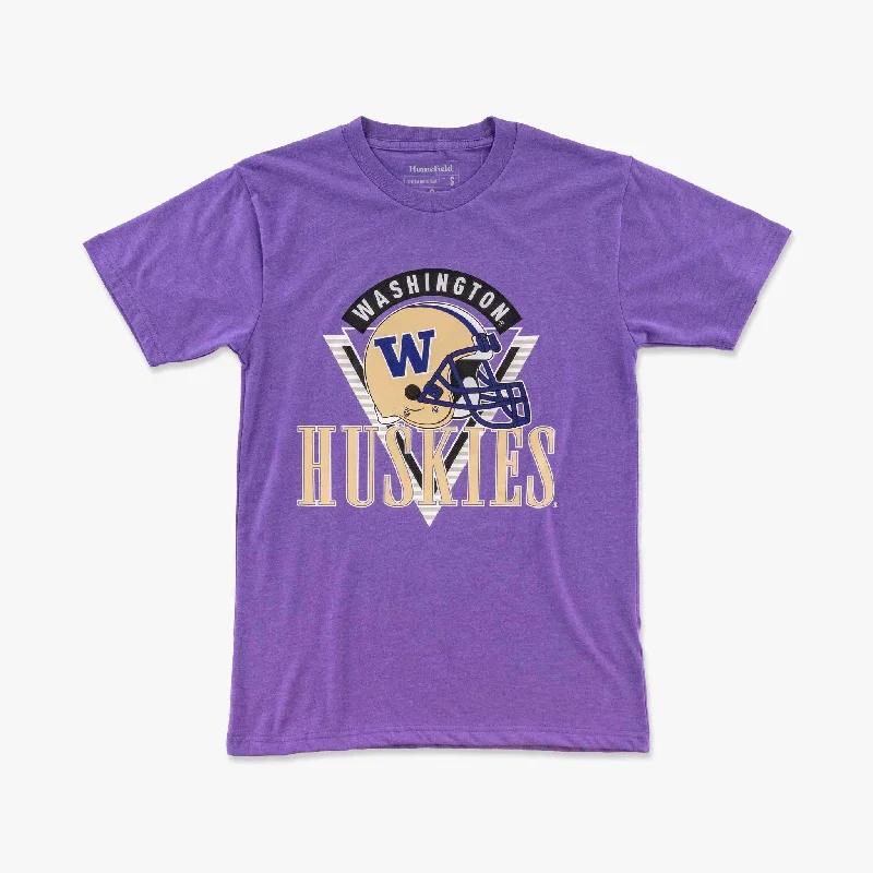 Washington Huskies 90's Triangle Purple T-Shirt Cool Women's Skate