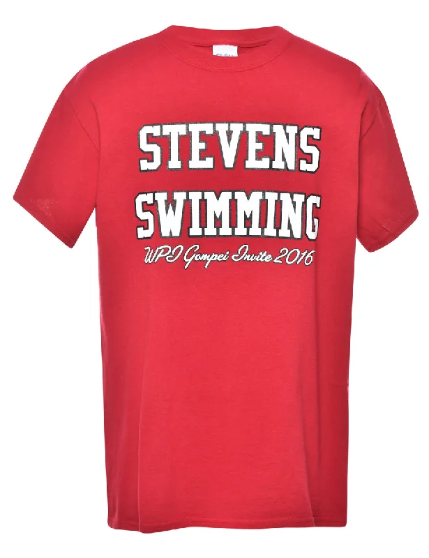 Stevens Swimming Printed T-shirt - M