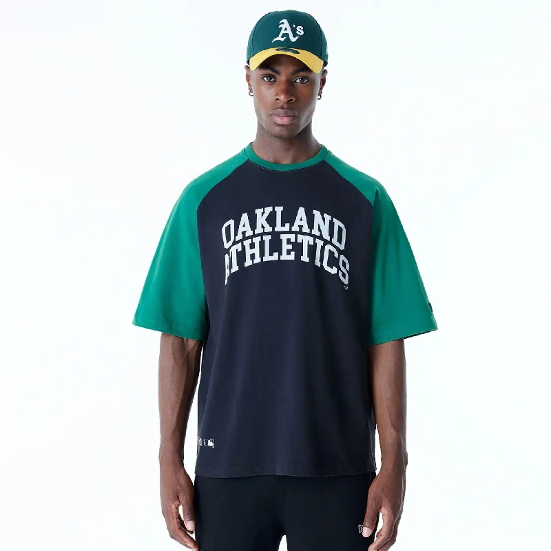 Oakland Athletics MLB Arch Black T-Shirt Practical Women's Quick - dry