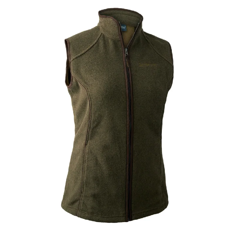 Deerhunter Lady Josephine Fleece Waistcoat Graphite Green Melange