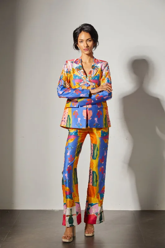 Icarus Embroidered Blazer Co-ord Unique Women's Upcycled