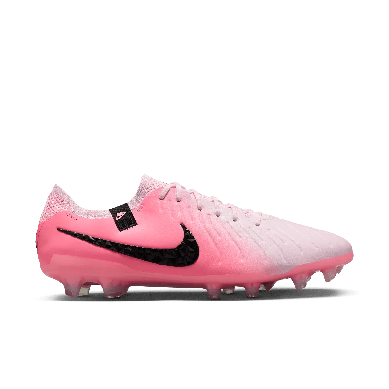 Nike Tiempo Legend 10 Elite FG-Pink Foam/Black Trendy Women's Oversized