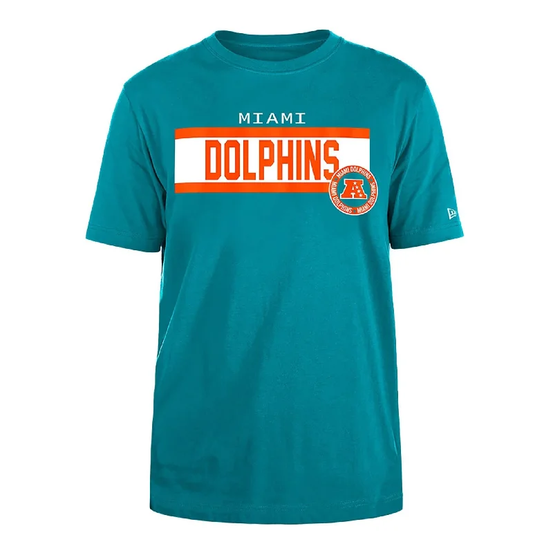 Miami Dolphins NFL 3rd Down Turquoise T-Shirt Preppy Women's College