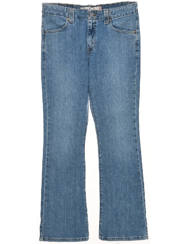 Boot Cut Levi's Jeans - W32 L31 Cozy Women's Sherpa - lined