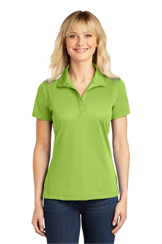 Sport-Tek Womens Sport-Wick Moisture Wicking Short Sleeve Polo Shirt - Lime Shock Green Confident Women's Power Sport-Tek Womens Sport-Wick Moisture Wicking Short Sleeve Polo Shirt - Lime Shock Green Confident Women's Power