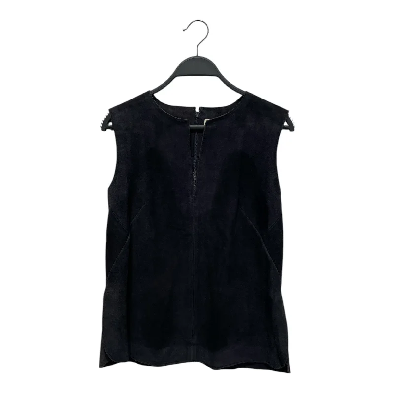 TORY BURCH/Vest/S/Suede/NVY/Cinch Back/ Cashmere