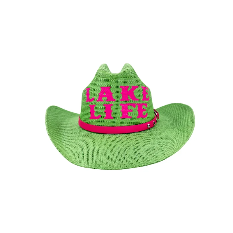 CH-1043- LAKE LIFE GREEN/PINK Edgy Women's Punk