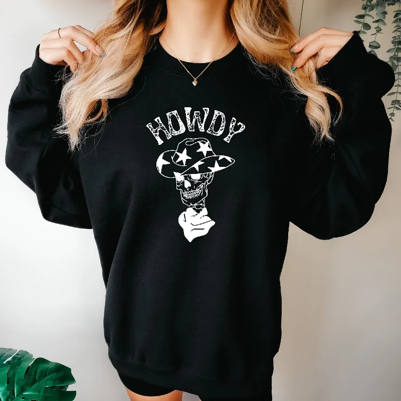 Howdy Skeleton Hoodie Western Sweatshirt *UNISEX FIT*