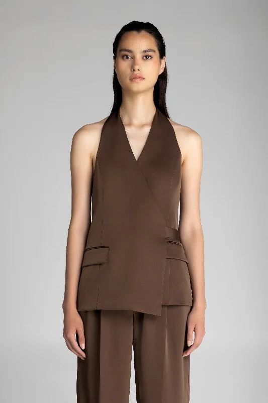 Bonbon Wrap Vest Earthy Women's Hemp - based