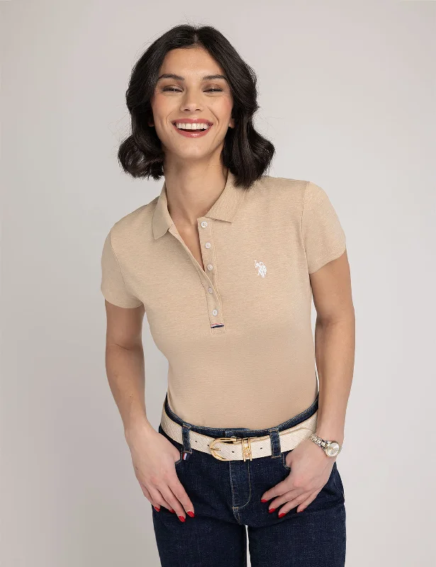 SLIM FIT INTERLOCK POLO SHIRT Confident Women's High - fashion