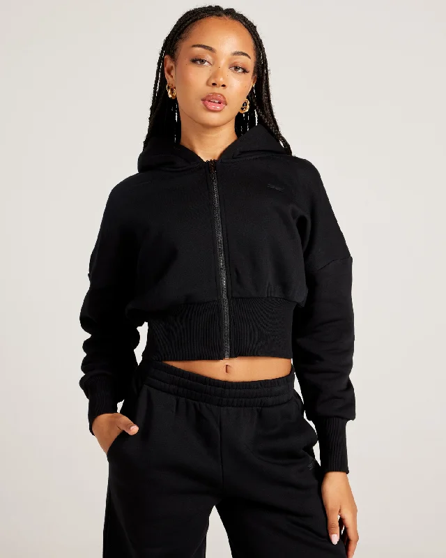 Omni Zip Through Hoodie - Black Adventure