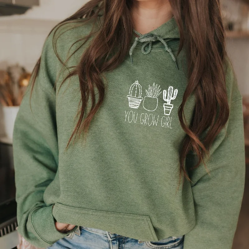 You Grow Girl Sweatshirt - Houseplant Hoodie or Crewneck *UNISEX FIT*