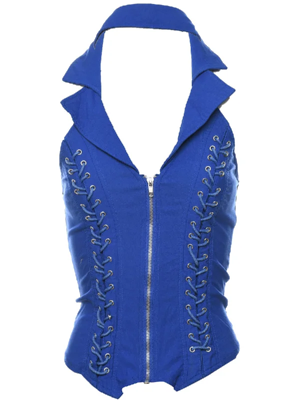 Blue Corset - M Sharp Women's Italian