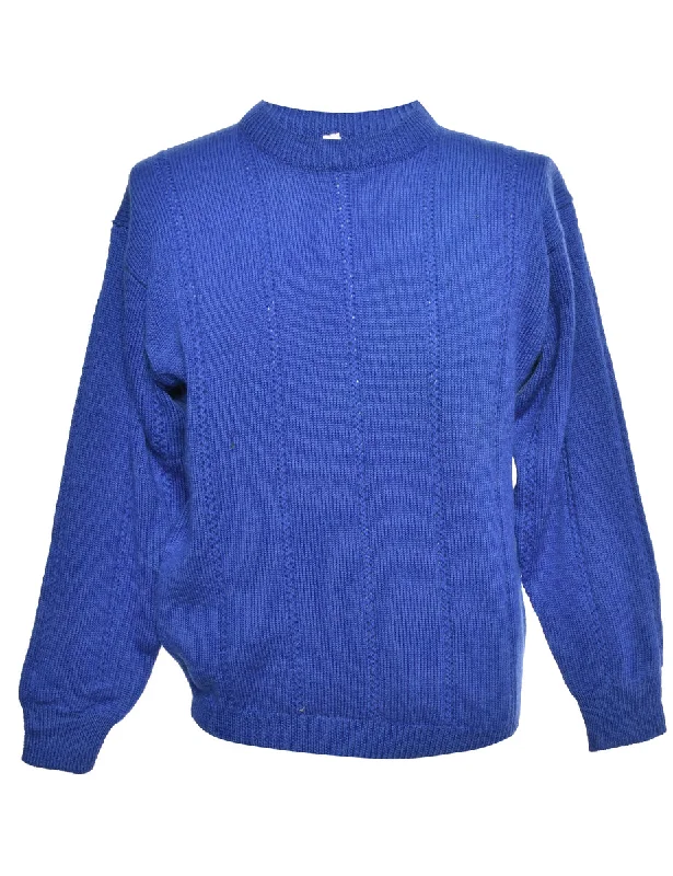 Blue Long Sleeved Jumper - M Dynamic Women's Moto