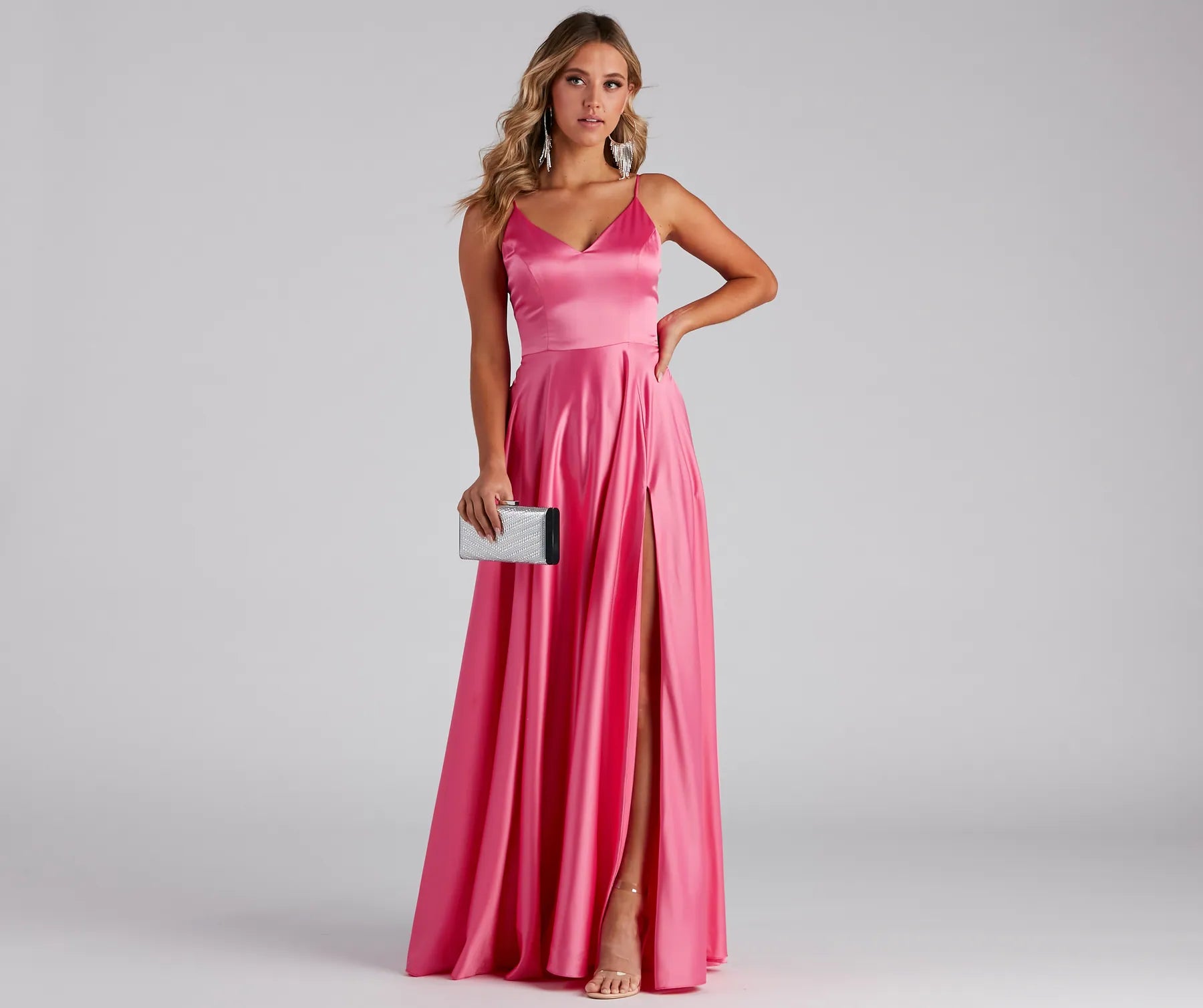 Juliet Formal High Slit Dress 2 Business