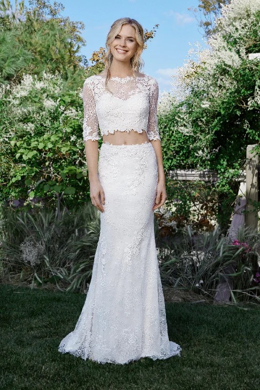 *NEW* Lillian West Gorgeous Boho 2 Piece Lace with Jersey Lining - #6441 Youthful Women's Anime - inspired