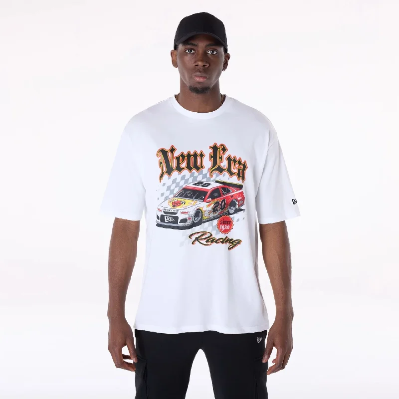 New Era 1920 Racing White T-Shirt Trendy Women's 